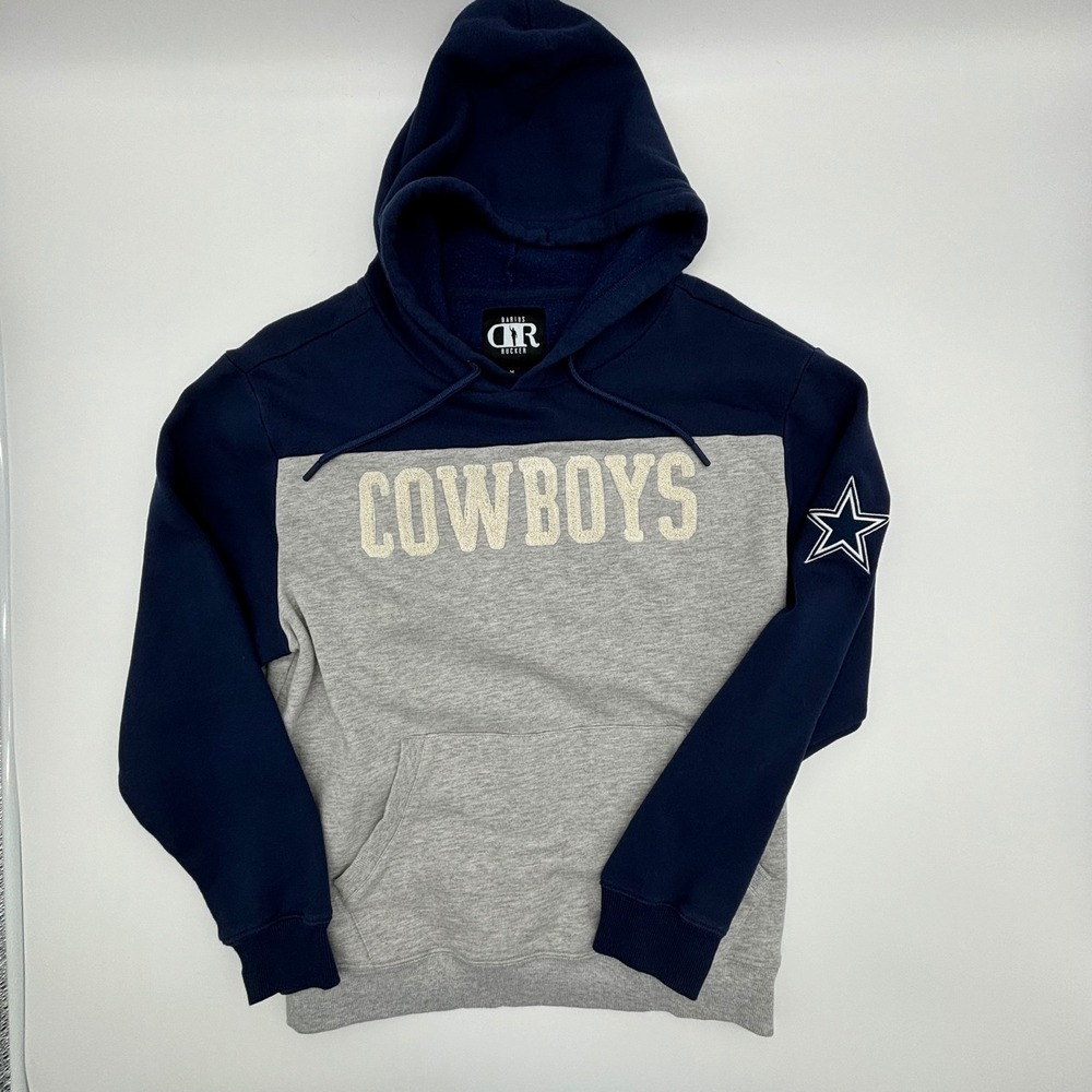 Darius Rucker Dallas Cowboys Hoodie Sweatshirt Football NFL Navy Blue Gray - Picture 2 of 7